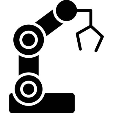 robot. Web simgesi basit illüstrasyon