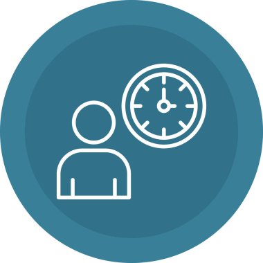 İnsan simgesinin vektör illüstrasyonu