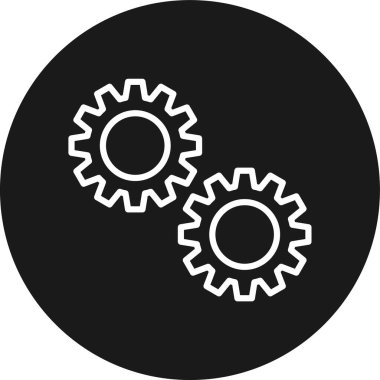 Teçhizat Web simgesi basit illüstrasyon