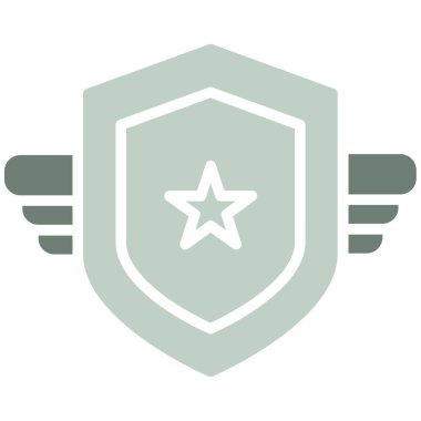 Rozet. Web simgesi vektör illüstrasyonu