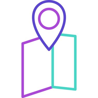 konum. Web simgesi basit illüstrasyon