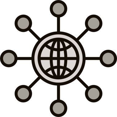 genel bağlantı simgesi, vektör illüstrasyonu