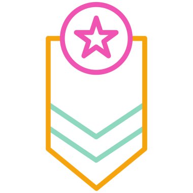 Yıldız simgesinin vektör illüstrasyonu