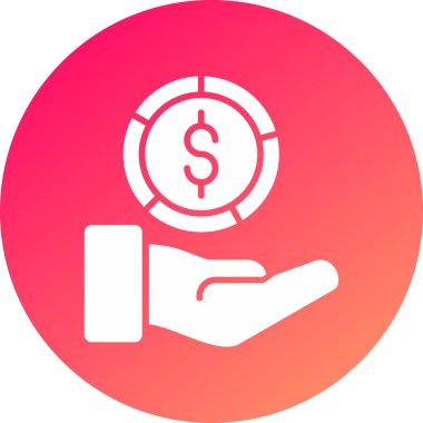 Para simgesinin vektör illüstrasyonu