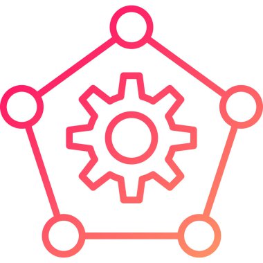 Teçhizat Web simgesi basit illüstrasyon