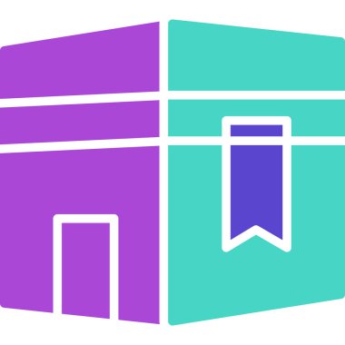 Hediye. Web simgesi basit illüstrasyon