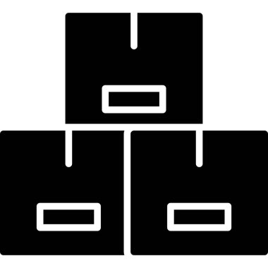 kutu gönderme dağıtım simgesi ana hat biçiminde