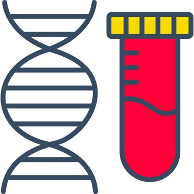 DNA DNA ikonu. özet çizimi