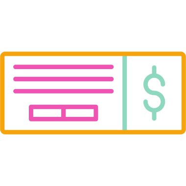 Dolar. Web simgesi basit illüstrasyon