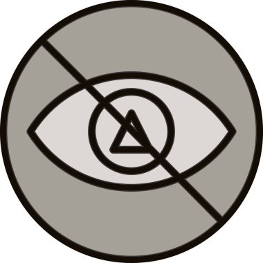 Göz simgesi vektör illüstrasyonu