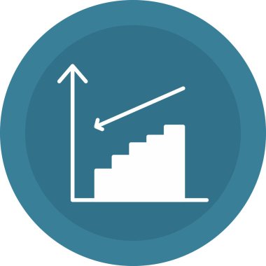 merdiven simgesi, vektör çizimi basit tasarım