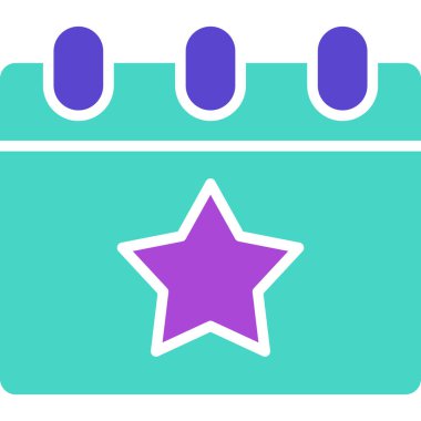 yıldız vektör simgesi basit illüstrasyon