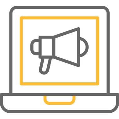 Pazarlama Basit Vektör Simgesi İllüstrasyonu