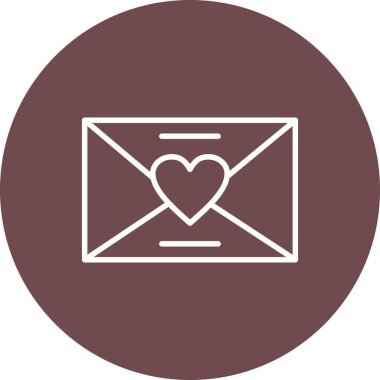 Kalp ikonu vektör illüstrasyonu