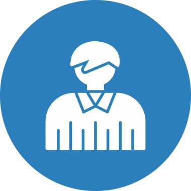 Dizüstü bilgisayar simgesi olan adamın vektör illüstrasyonu