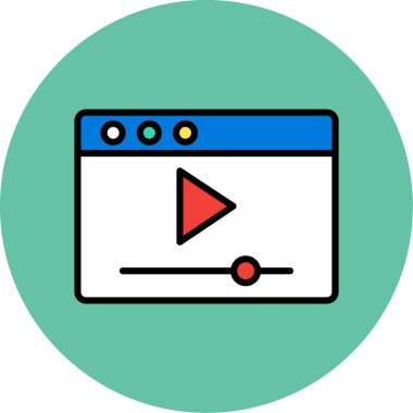 Web simgesi vektör illüstrasyonu