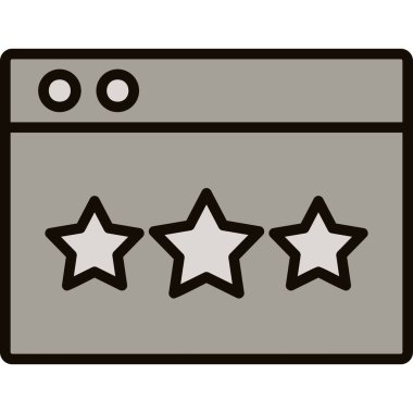 Yıldız simgesi vektör illüstrasyonu