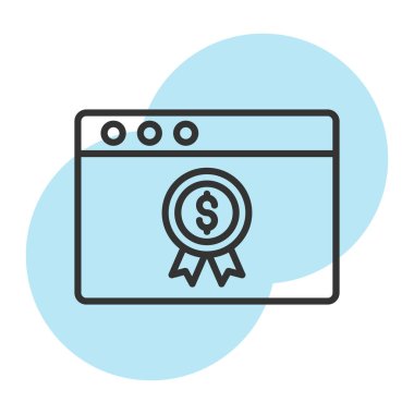 Web sitesi için web simgesi. vektör illüstrasyonu