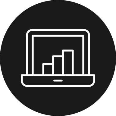 Bilgisayar. Web simgesi basit illüstrasyon