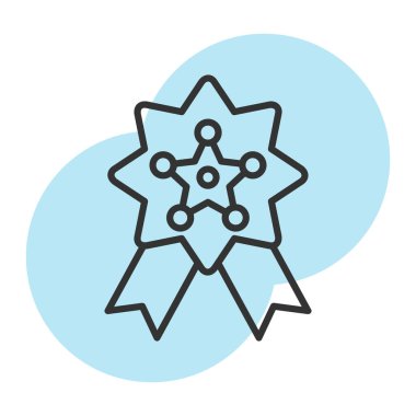 İzole edilmiş atom çizgisi biçim vektör tasarımı