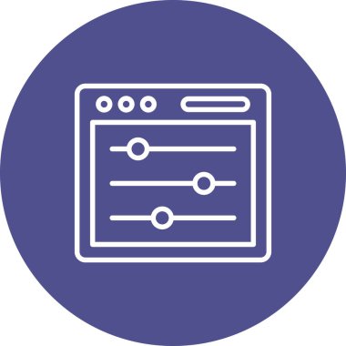 seo modern simgesinin vektör illüstrasyonu