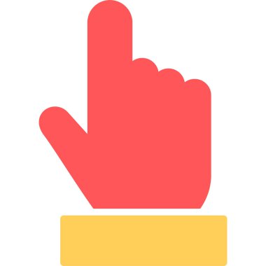 işaret parmağı simgesi düz biçimli