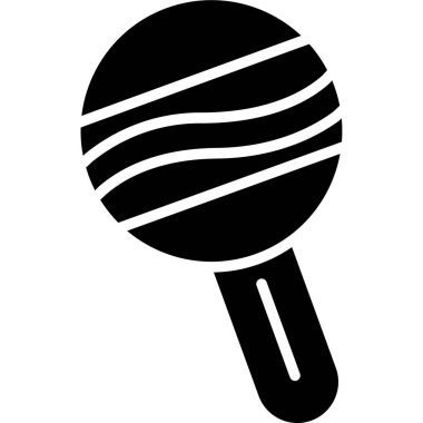 Mikrofon. Web simgesi basit illüstrasyon