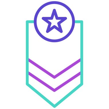 Rozet. Web simgesi basit illüstrasyon