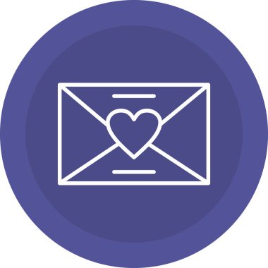 ileti harfi vektör çizgisi simgesi