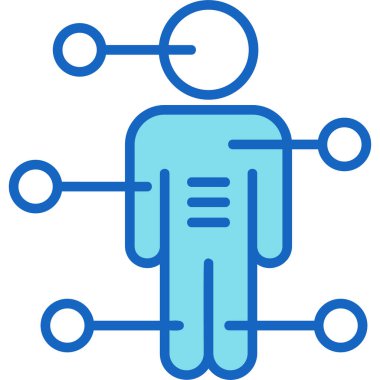 İnsan simgesi vektör illüstrasyonu