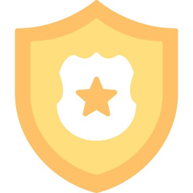 Rozet rozet simgesi düz stil