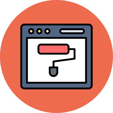 tarayıcı web simge vektör çizim