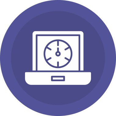 Saat. Web simgesi basit illüstrasyon