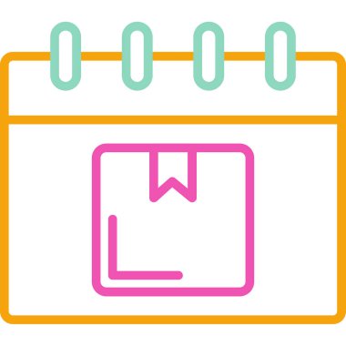 Takvim. Web simgesi basit illüstrasyon