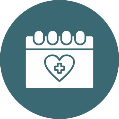 Kalp simgesinin vektör illüstrasyonu