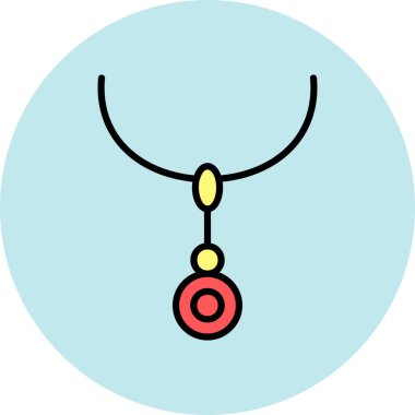 kolye simgesi vektör illüstrasyonu