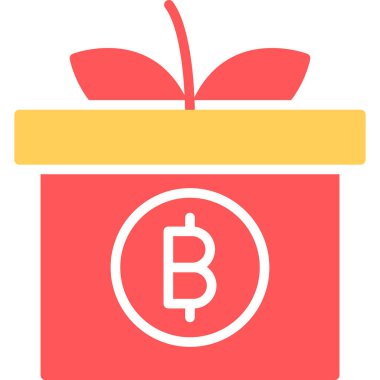 vektör bitcoin kutusu simgesi