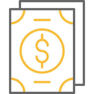 nakit para dolar simgesi Doldurulmuş dış hat biçimi