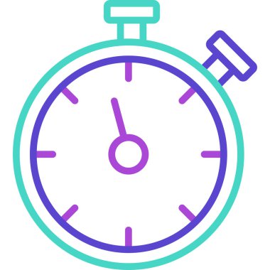 Kronometre web simgesi basit tasarım