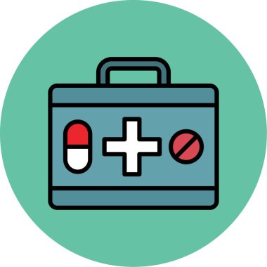 tıbbi malzeme vektör simgesi