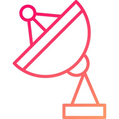 Uydu. Web simgesi basit tasarım