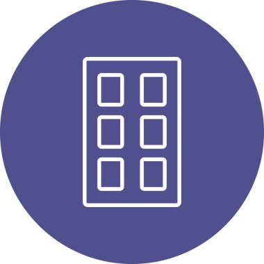 Ofis simgesinin vektör illüstrasyonu