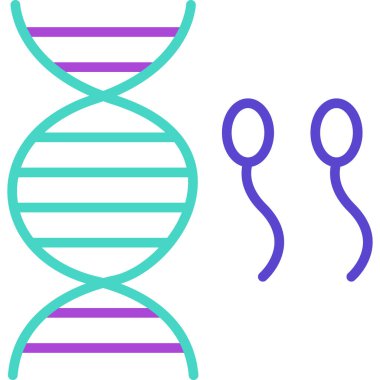 DNA simgesi vektör illüstrasyonu