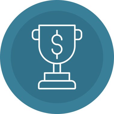 İş ve finans simgesinin vektör illüstrasyonu