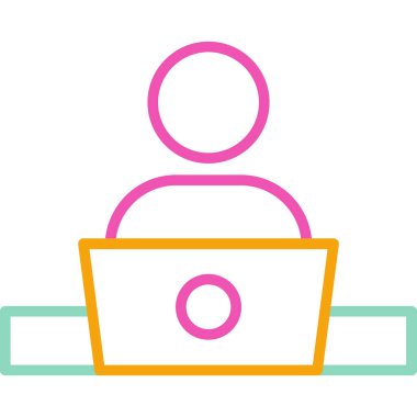 Modern eğitim ikonunun vektör illüstrasyonu