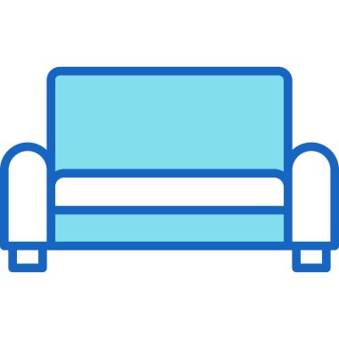 Kanepe. Web simgesi basit illüstrasyon