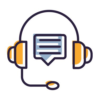 Sohbet simgesi vektör illüstrasyonu