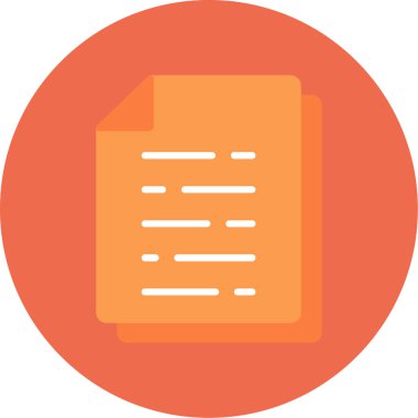 Belge. Web simgesi basit illüstrasyon