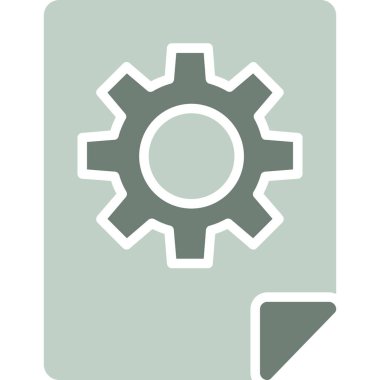 dişli simgesi vektör illüstrasyonu