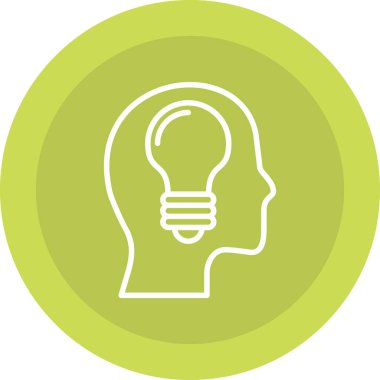 fikir simgesi, vektör illüstrasyonu, tasarım